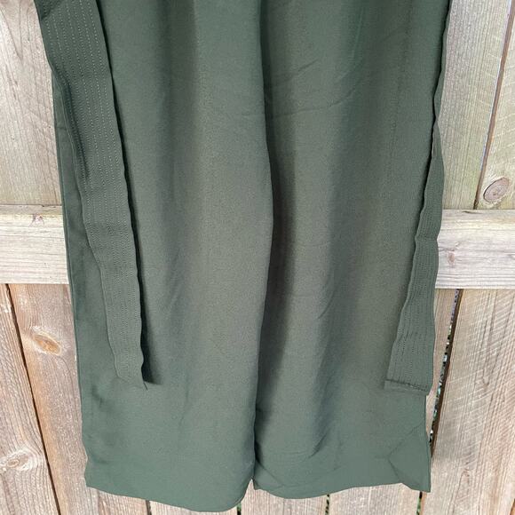 Madewell Crop Pants Tie-Waist Huston Pull-On Olive Green Petite XS NWT - Picture 6 of 8